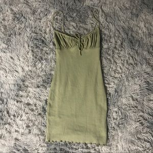 Princess Polly sage mini dress